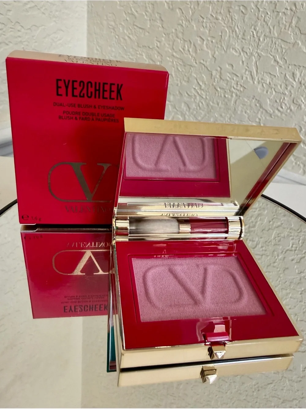 VALENTINO EYE2CHEEK BLUSH AND EYESHADOW NIB 003